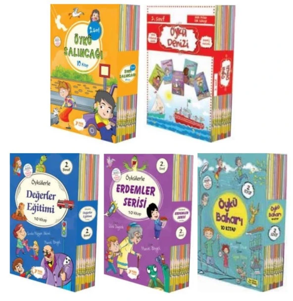 Yuva 2. Sınıf Hikaye Seti 5 Kutu 50 Kitap ürün görseli 1