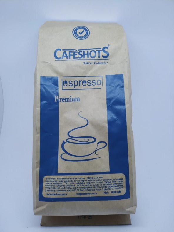 CAFESHOTS ESPRESSO PREMIUM NO7 ÇEKİRDEK KAHVE 1000  GR ürün görseli 1