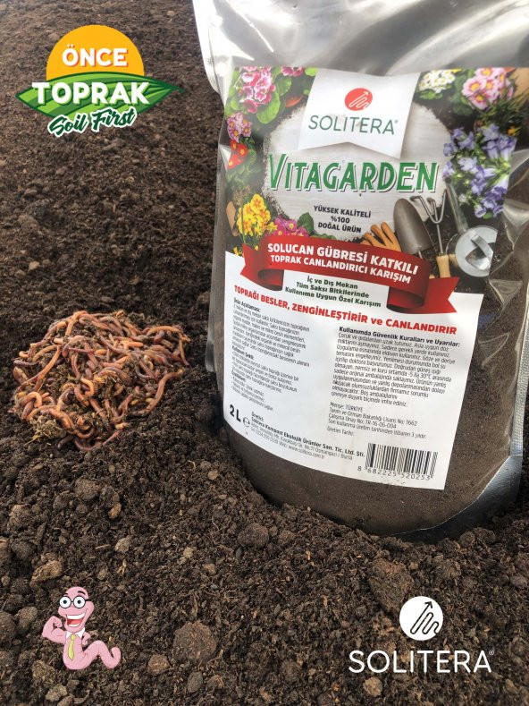 Vitagarden Organik Solucan Gübresi 2 Lt - Resim 2