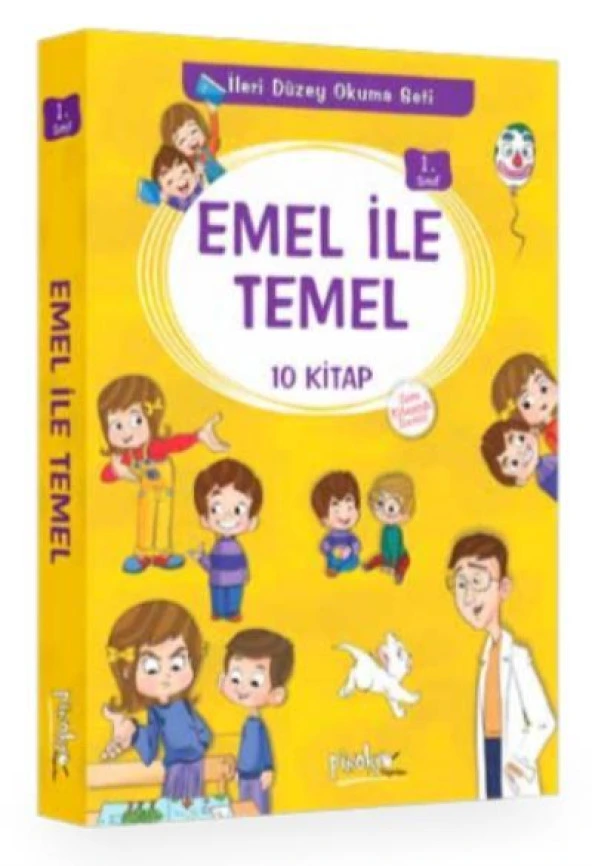 Pinokyo 1. Sınıf Emel İle Temel Serisi 10 Kitap ürün görseli 1