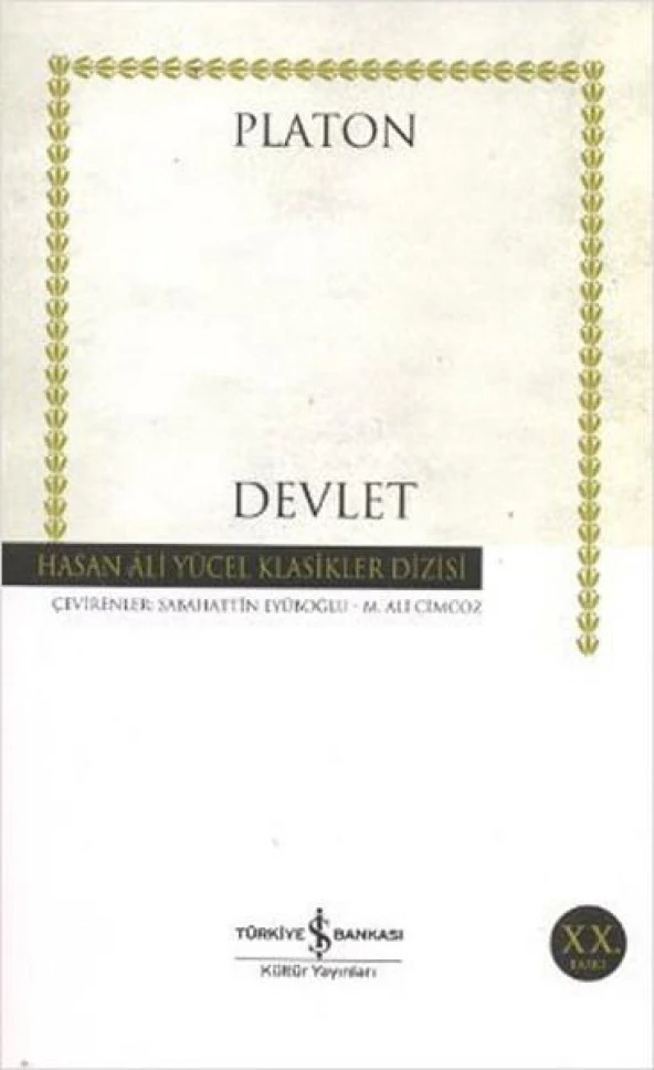 Devlet Hasan Ali Yücel Klasikler Platon Eflatun ürün görseli 1