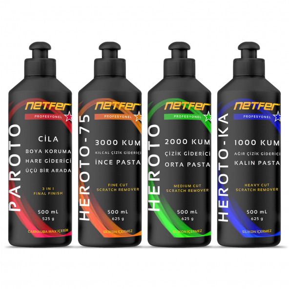 Netfer 4'lü Pasta Cila Set - 4x500 mL ürün görseli 1