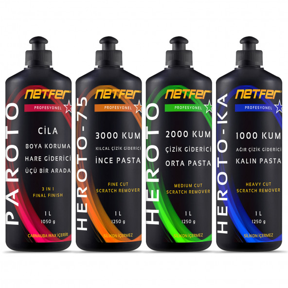 Netfer 4'lü Pasta Cila Set - 4x1 L ürün görseli 1