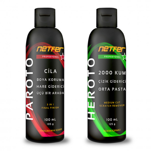 Netfer 2'li Orta Pasta Cila Set - 2x100 mL ürün görseli 1