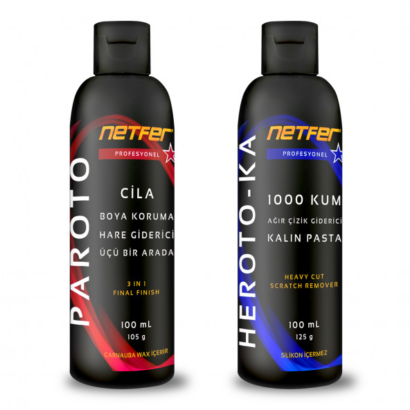 Netfer 2'li Kalın Pasta Cila Set - 2x100 mL ürün görseli 1