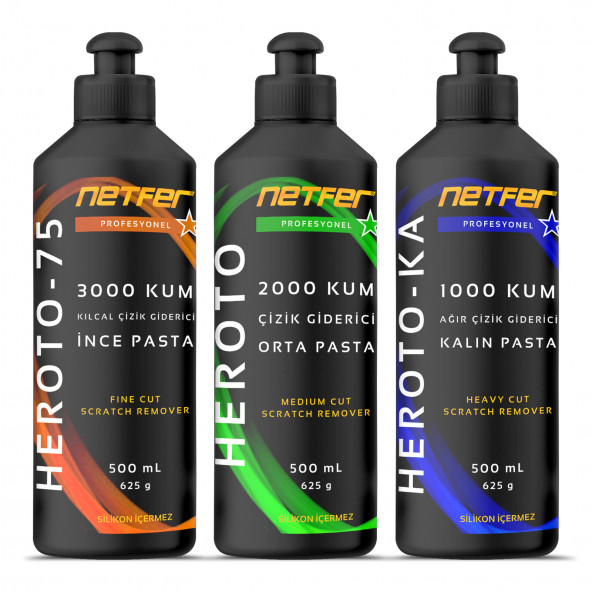 Netfer 3'lü Pasta Set - 3x500 mL ürün görseli 1