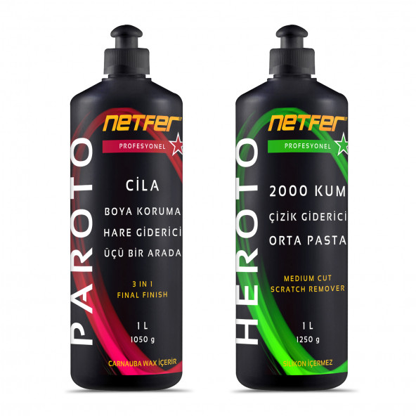 Netfer 2'li Orta Pasta Cila Set - 2x1 L ürün görseli 1