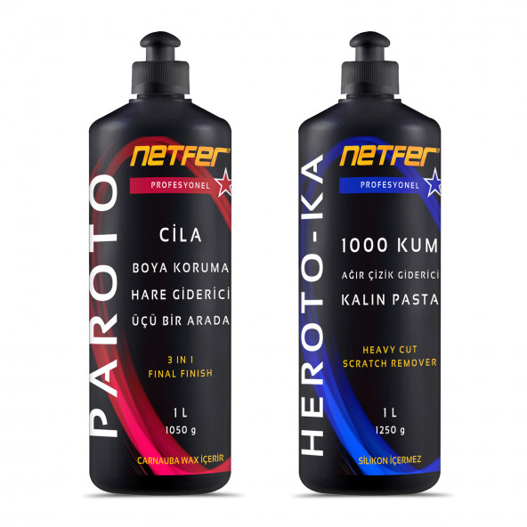 Netfer 2'li Kalın Pasta Cila Set - 2x1 L ürün görseli 1