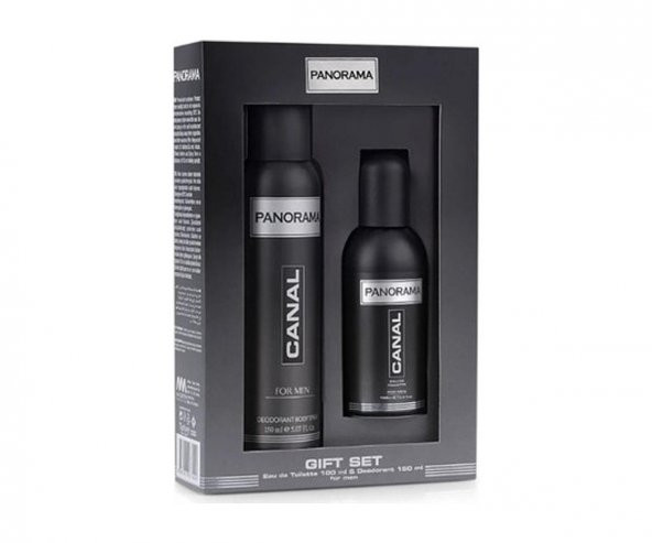 Panorama Canal Erkek Parfüm Ve Deodorant Seti (100 ml Edt + 150 ml Spray Deodorant) ürün görseli 1
