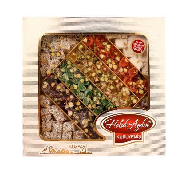 Haluk Aydın Kuruyemiş Fitil & Çifte Kavrulmuş Lokum 595 G ürün görseli 1