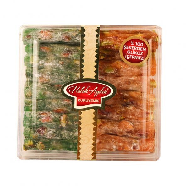 Haluk Aydın Kuruyemiş Elmalı Sütlü Portakal Aromalı Fitil Lokum 220 G ürün görseli 1