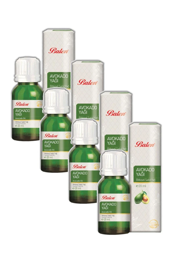 Balen Avokado Yağı Soğuk Pres 20 ml 4 Adet ürün görseli 1