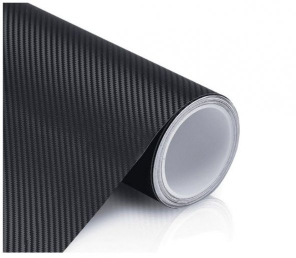 SİYAH Karbon Kaplama 50 cm x 127 Cm Laptop Telefon kaplama Folyosu ürün görseli 1