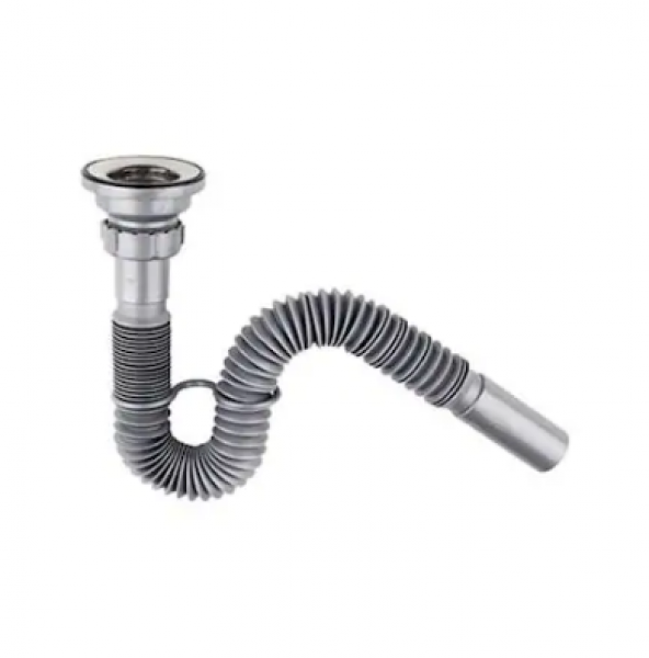 Lavabo Paslanmaz Evye Sifonu Lüx Körüklü Donau 32 Mm ürün görseli 1
