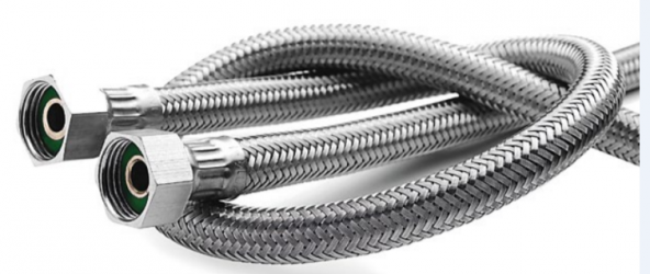 3/8"x3/8" Klozet Flexi Çelik Örgülü 40 cm Dıamond 2 Adet ürün görseli 1