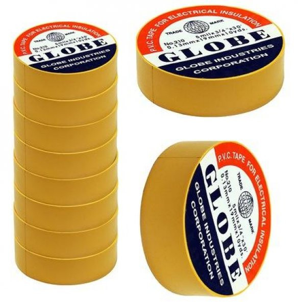 Globe Bant 19mm Sarı 10lu Paket Orjinal ürün görseli 1