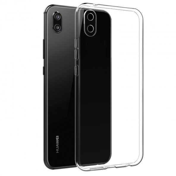 Huawei Y5 2019 Kılıf FitCase Toz Koruma Tıpalı Şeffaf Arka Kapak ürün görseli 1