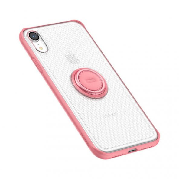 iPhone X/Xs 5.8 Baseus Dot Bracket Yüzüklü Standl Kılıf - Resim 3