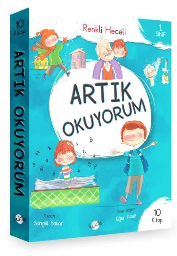 Kukla 1. Sınıf Artık Okuyorum Serisi Renkli Heceli 10 Kitap ürün görseli 1