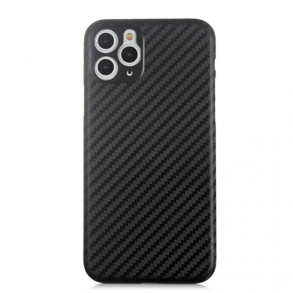 iPhone 11 Pro Max 6.5 Kamera Korumalı Ultra İnce PP Karbon Kılıf ürün görseli 1