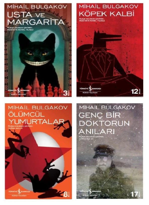 Mihail Bulgakov Seti 4 Kitap İŞ BANKASI YAYINLARI ürün görseli 1