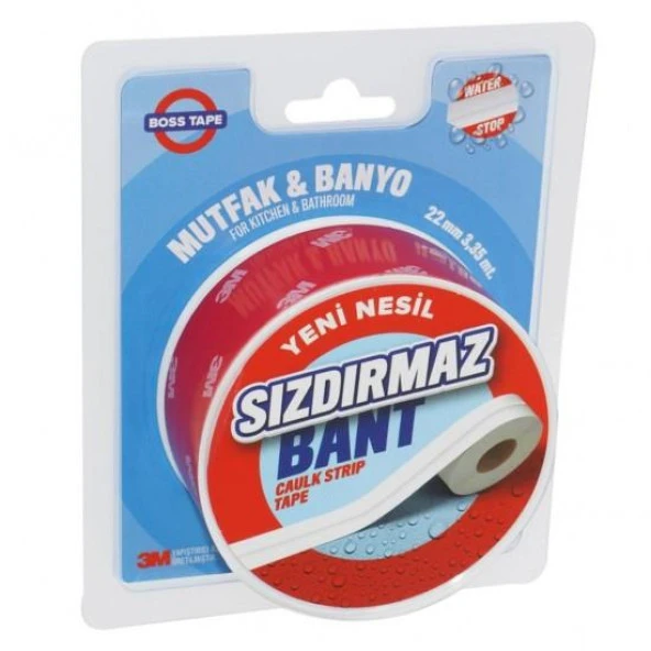 3M Su Sızdırmaz Bant Mutfak Lavabo Pencere Tezgah Sızdırmazlık Bandı 22mmX3,35 MT 1Adet ürün görseli 1