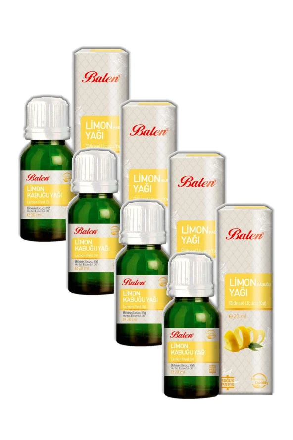 Balen Limon Kabuğu Yağı Soğuk Pres 20 ml 4 Adet ürün görseli 1