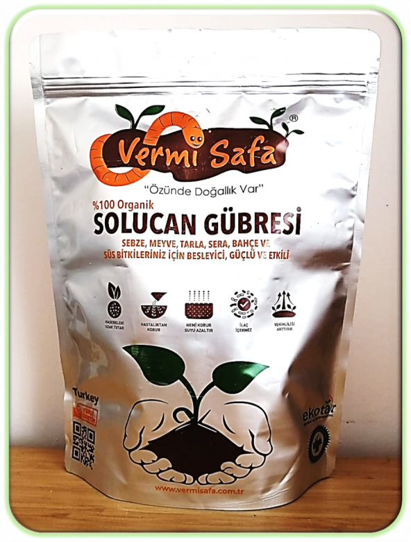 Vermisafa Organik Katı Solucan Gübresi 2kg ürün görseli 1