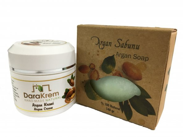 Dara Doğal Argan Kremi 50ml + Doğal Argan Sabunu HEDİYE ürün görseli 1