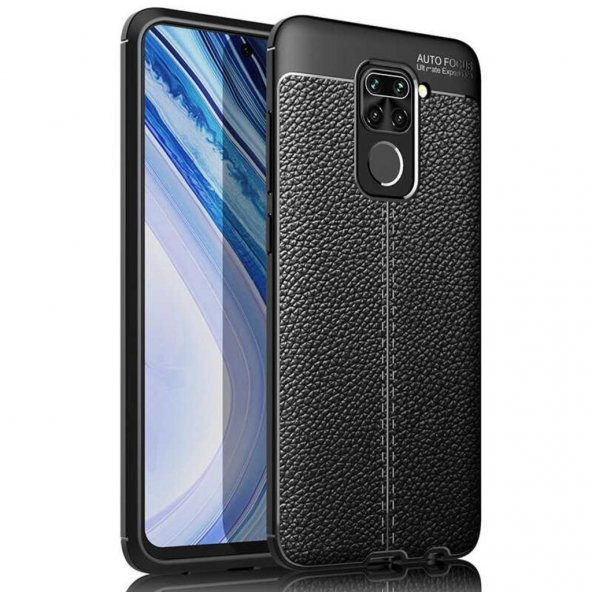 Xiaomi Redmi Note 9 Deri Desenli Kamera Korumalı Silikon Kılıf ürün görseli 1