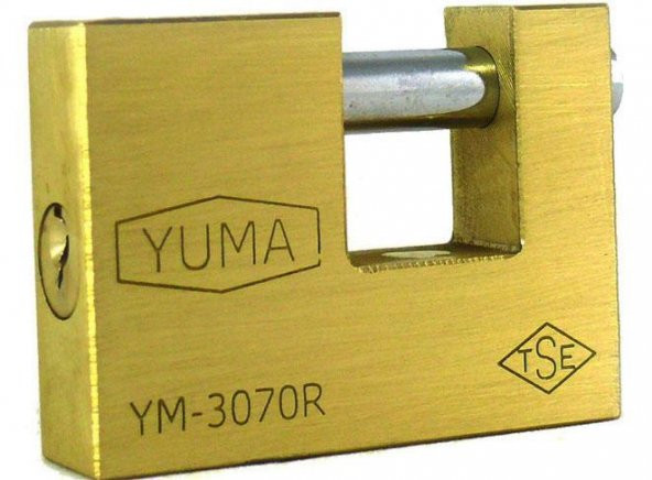 Yuma Kayar Milli Pirinç Asma Kilit 70 mm ürün görseli 1