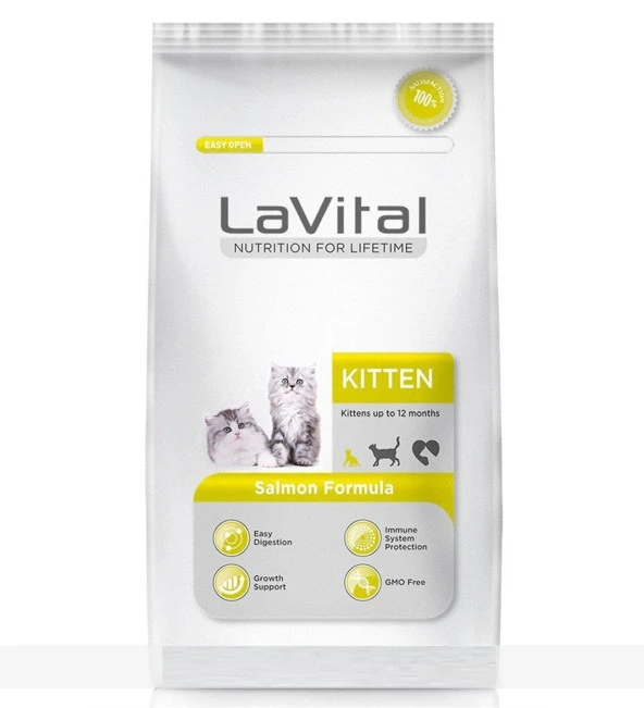 Lavital Kitten Somonlu Yavru Kedi Maması 1.5 kg ürün görseli 1