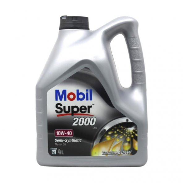 Mobil Super 2000 10W-40 4 Lt Yarı Sentetik Motor Yağı ürün görseli 1