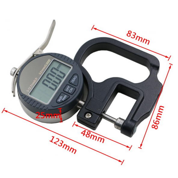 AEK-Tech Dijital Mikrometre 0-12.7mm 0.01mm - Resim 4