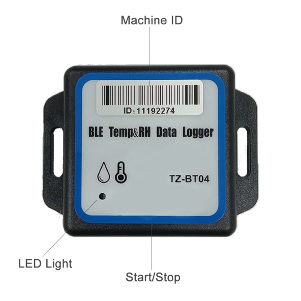 AEK-Tech TZ-BT04 Bluetooth Sıcaklık ve Nem Datalogger - Resim 3