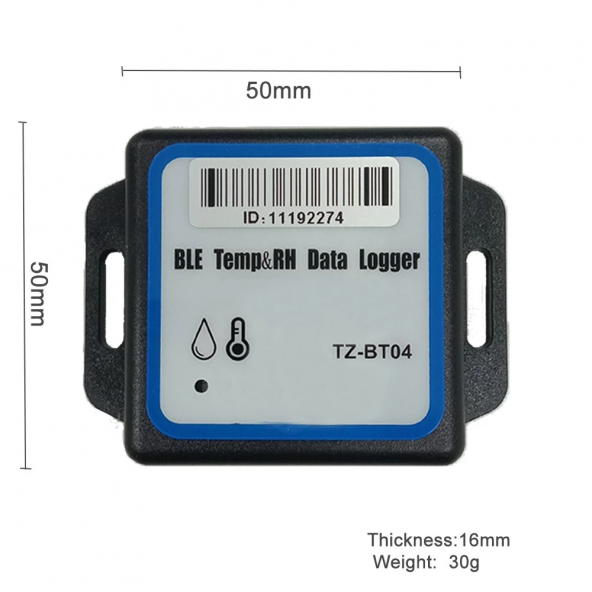 AEK-Tech TZ-BT04 Bluetooth Sıcaklık ve Nem Datalogger - Resim 4