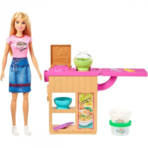 Barbie Noodle Yapıyor Oyun Seti - Resim 2