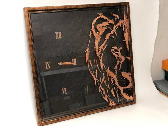 Setabıanca Seta Tıme Duvar Saati Aslan 58*88 cm ürün görseli 1