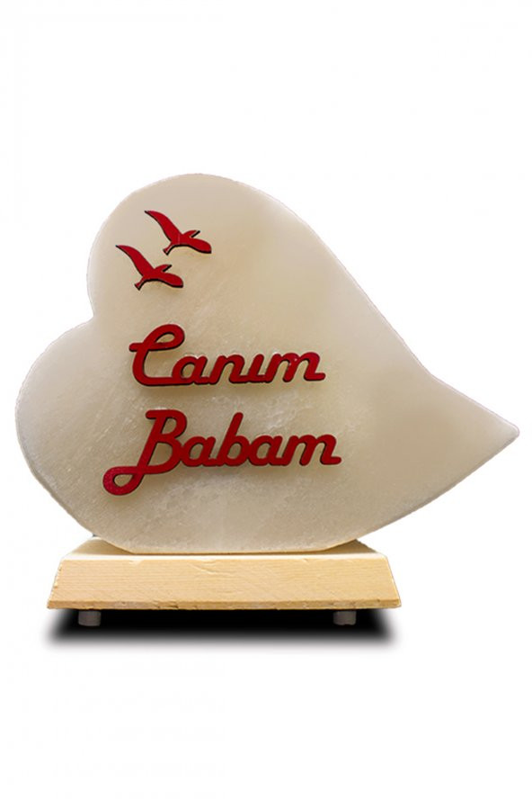 Canım Babam Baskılı Tuz Lamba ürün görseli 1