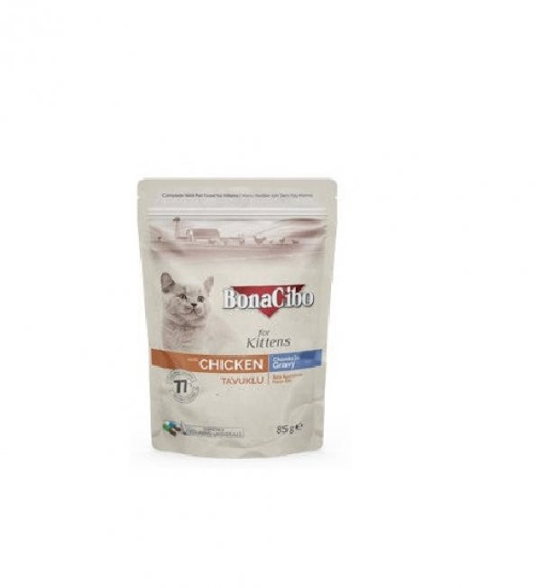 Soslu Tavuklu Pouch Yavru Kedi Yaş Maması 85 Gram x 12 Adet ürün görseli 1