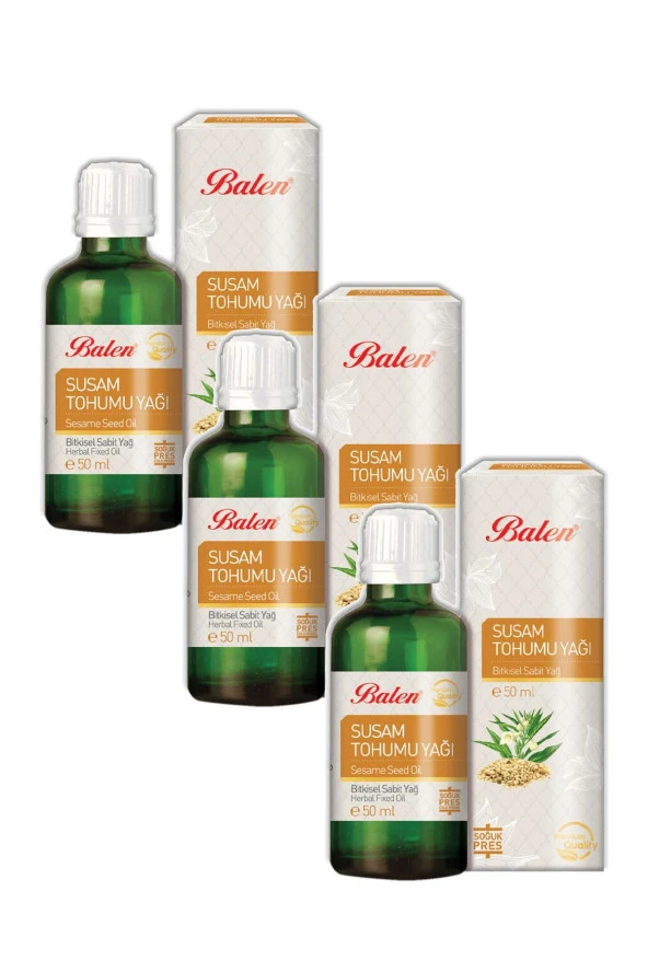 Balen Susam Tohumu Yağı Soğuk Pres 50 ml 3 Adet ürün görseli 1
