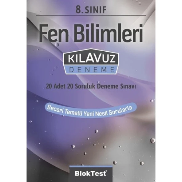 Bloktest 8.Sınıf Fen bilimleri Kılavuz Deneme ürün görseli 1