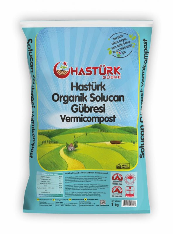 Hastürk Organik  Katı Solucan Gübresi 1 Kg ürün görseli 1