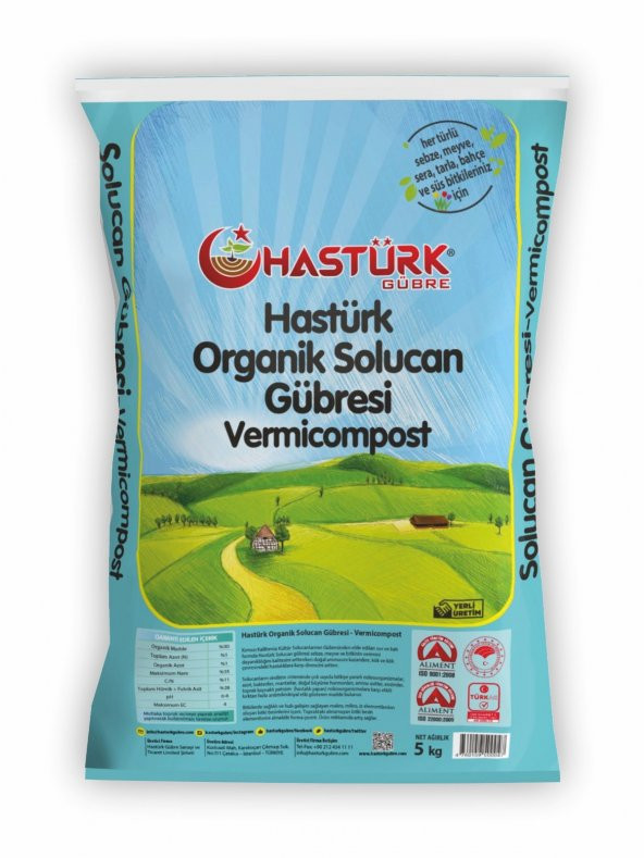 Hastürk Organik  Katı Solucan Gübresi 5 Kg ürün görseli 1
