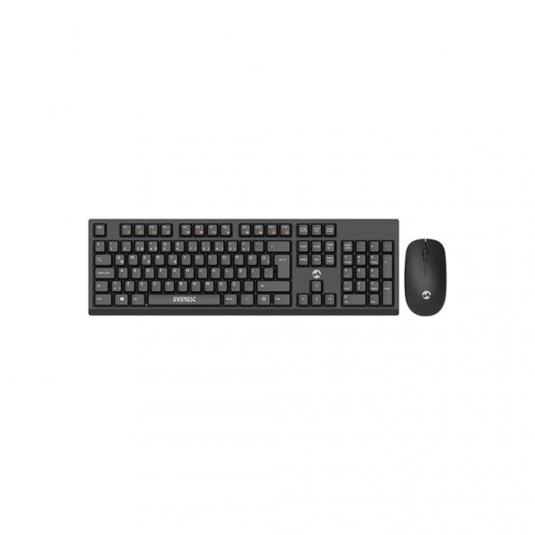 Everest KM-2510 Siyah Kablosuz Q Multimedia Klavye + Mouse Set ürün görseli 1