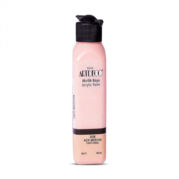 Artdeco Akrilik Boya 140 ML Açık Mercan 070R-3038 ürün görseli 1