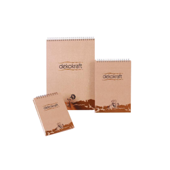 Keskin Color Bloknot Dekokraft Spiralli Çizgili A4 100 YP 144001-99 ürün görseli 1