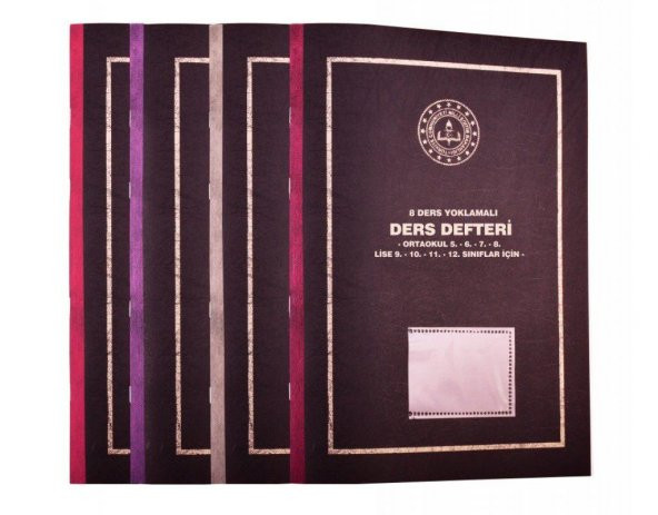 Gülpaş Ders Defteri Yoklamalı Plastik Kapak 8.Ders 25x35 384 ürün görseli 1