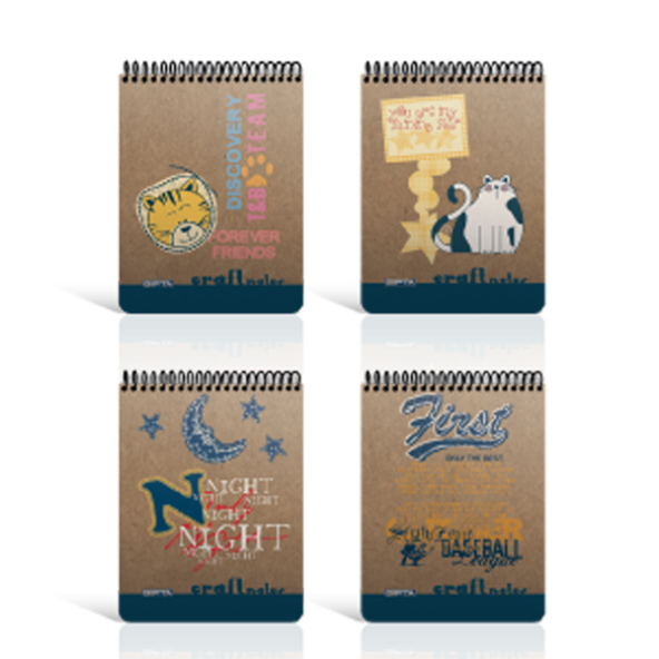 Gıpta Bloknot Craft Spiralli Sert Kapak Çizgili 100 YP A4 1783 ürün görseli 1
