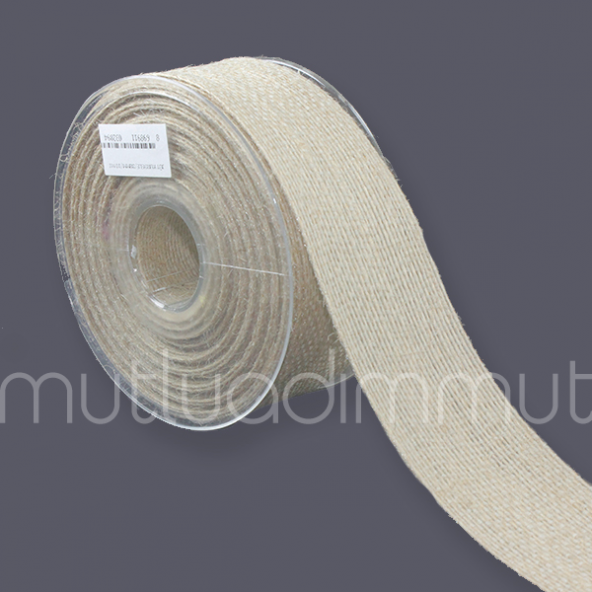 Doğal Rafya Jüt Kurdela 3,8cm X 20m ürün görseli 1